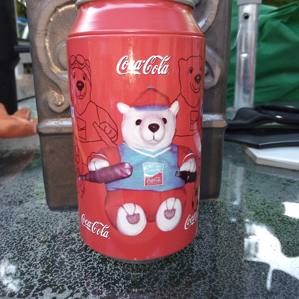 Coca Cola Red and White Polar Bear Plush Toy